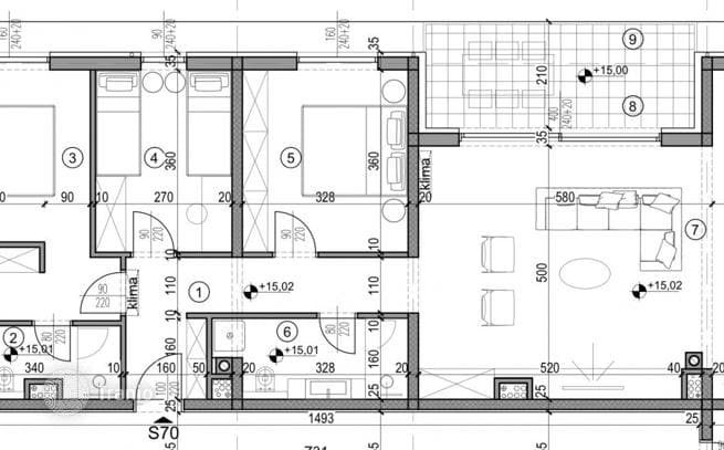 3-комнатные апартаменты в новостройке 114 м² в Пуле, Хорватия, фото 4