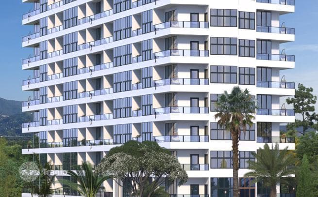 Продается квартира с 1 спальней, общая площадь 44, 7 м², 9/12 этаж в Чакви.