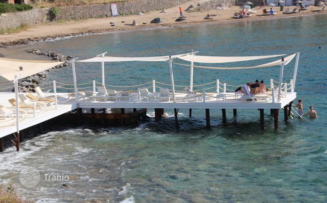 Вилла с видом на море, частным садом в Бодруме