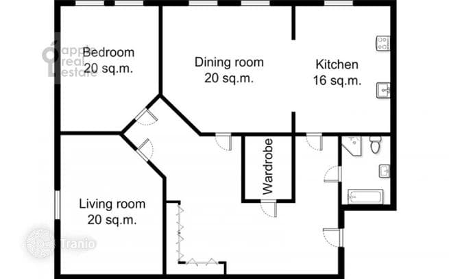 3-комнатная квартира 110 м² в районе Хамовники, Россия, фото 3