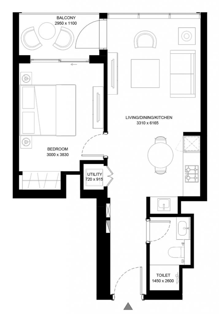 Апартаменты в Дубае, ОАЭ, 60 м2, фото 5