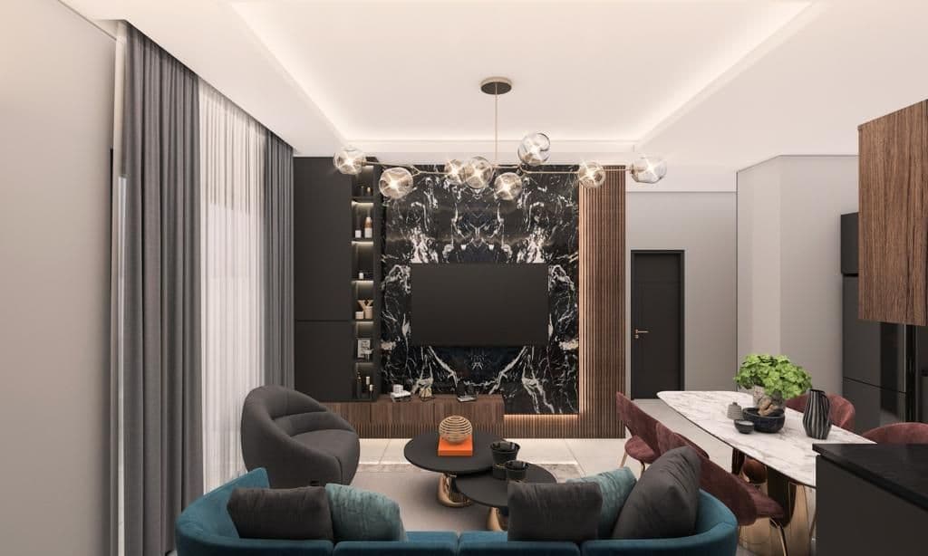 Квартира в Алании, Турция, 55 м2, фото 2