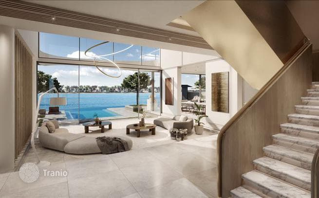 Новый комплекс вилл у воды с бассейном и видом на море Coral villas, Palm Jebel Ali, Дубай, ОАЭ, фото 4