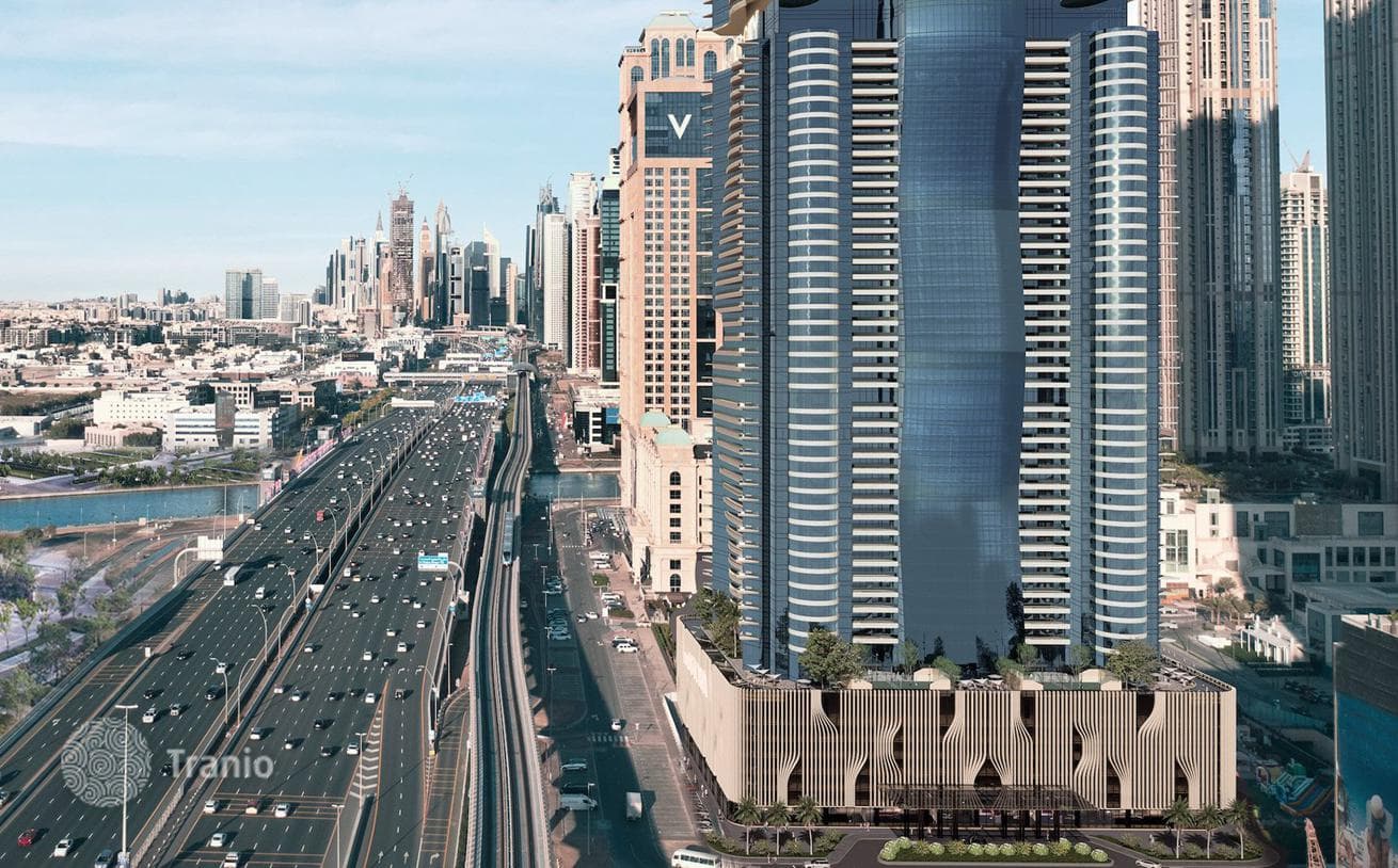 Высотная резиденция Al Habtoor Tower с бассейном и зоной отдыха, Business Bay, Дубай, ОАЭ, фото 3