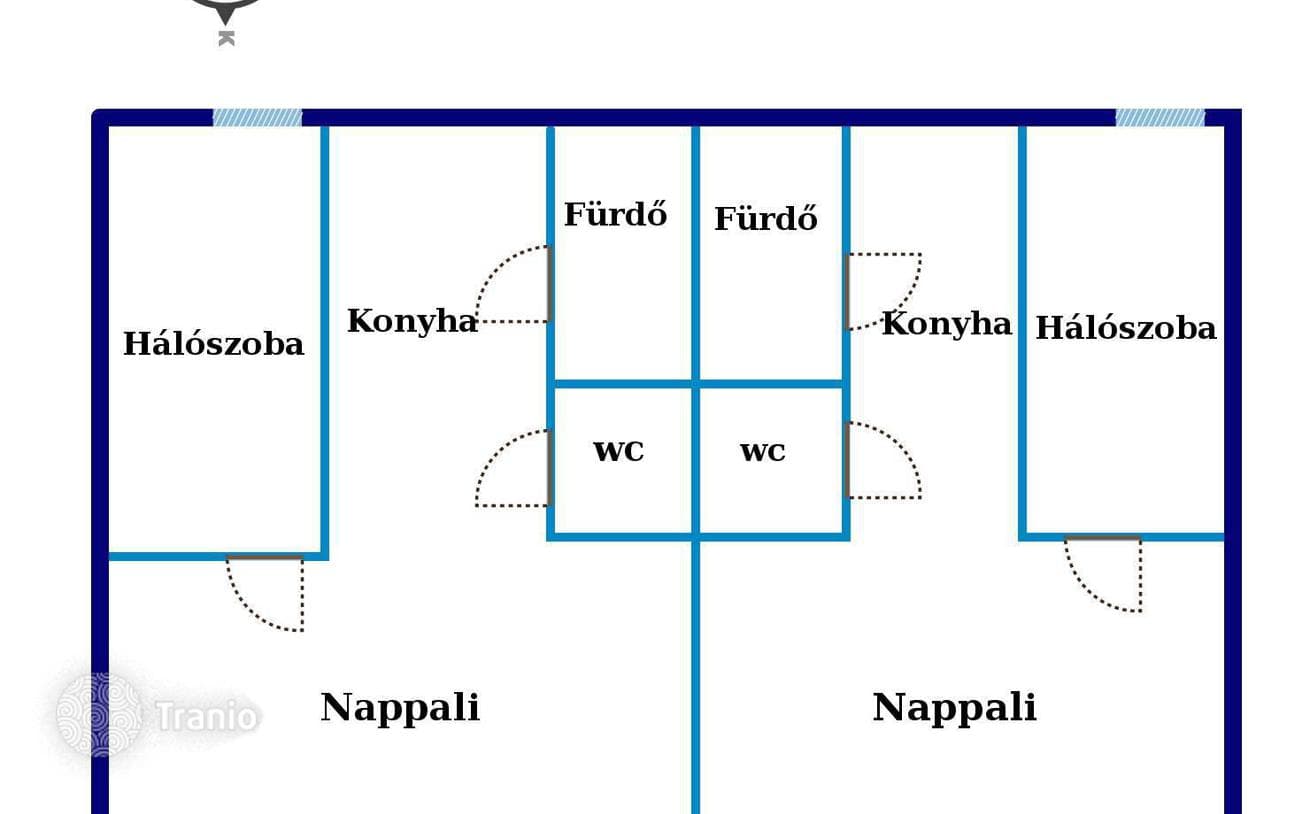 4-комнатная квартира 80 м² в Районе V (Белварош-Липотвароше), Венгрия