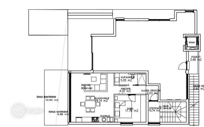 Продажа, Кожино, шикарная двухкомнатная квартира, терраса