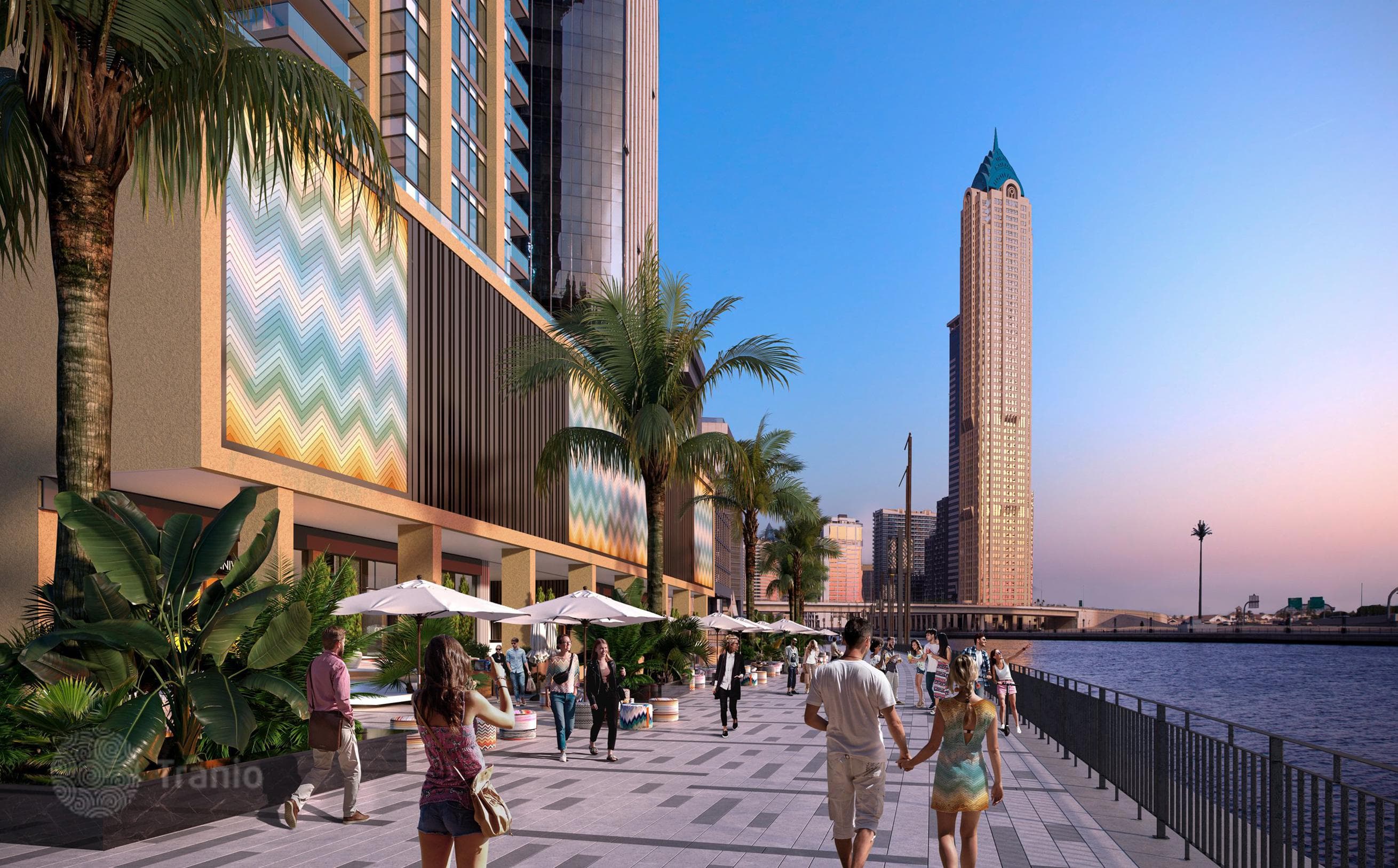 Жилой комплекс Urban Oasis от итальянского дизайнера, на берегу водного канала, с видом на город, Business Bay, Дубай, ОАЭ, фото 3
