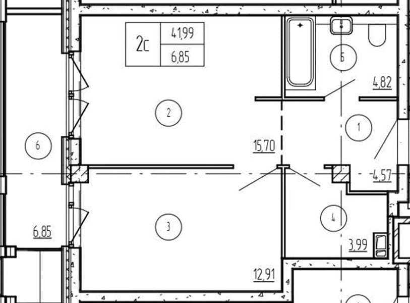 1 к. квартира 49.45 кв. м, 2/9 этаж. ЖК Лучи. Azimut Park Hotel Family, Анапа, Россия