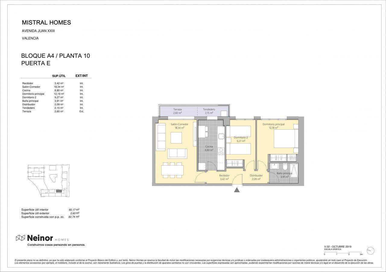 Апартаменты в Валенсии, Испания, 96 м², фото 5
