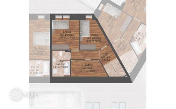 4-комнатная квартира 83 м² в Будапеште, Венгрия