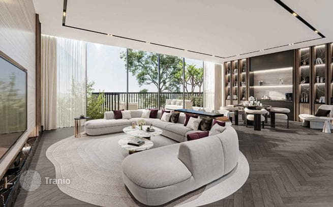 Новый комплекс вилл с бассейном и спа-зоной Utopia, Damac Hills, Дубай, ОАЭ