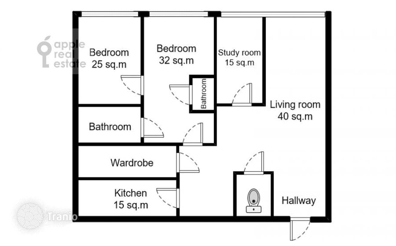 4-комнатная квартира 184 м² в Пресненском районе, Россия, фото 2