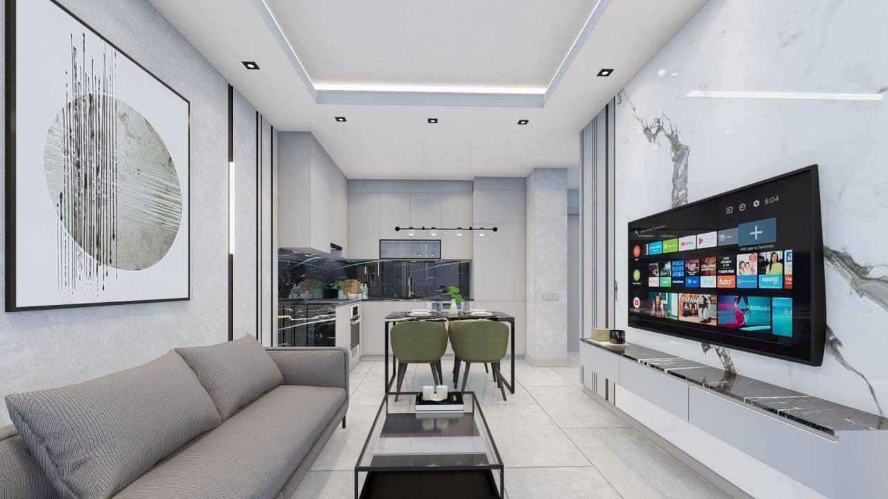 Квартира в Алании, Турция, 50 м2, фото 4