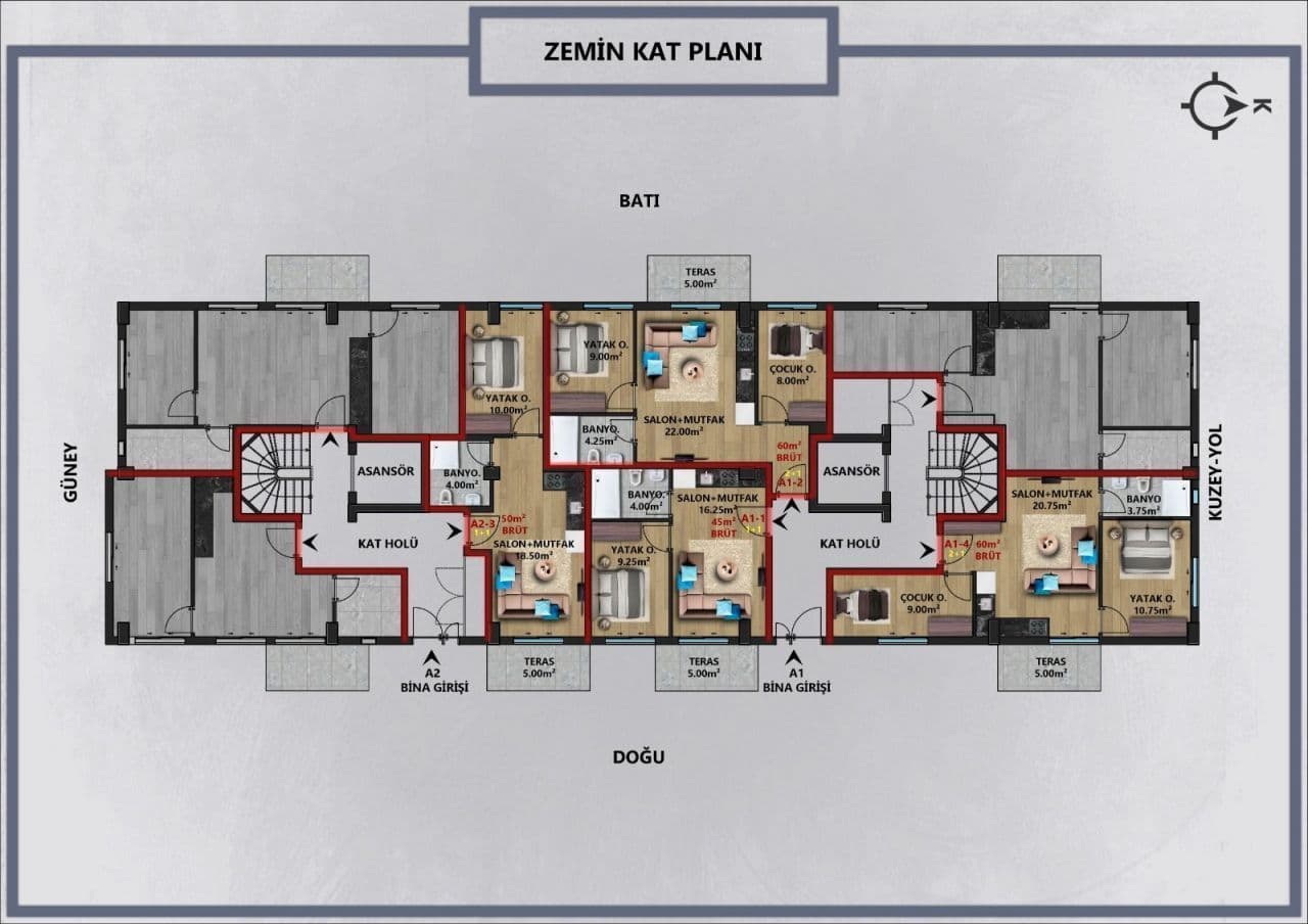 Апартаменты в Анталии, Турция, 80 м², фото 5