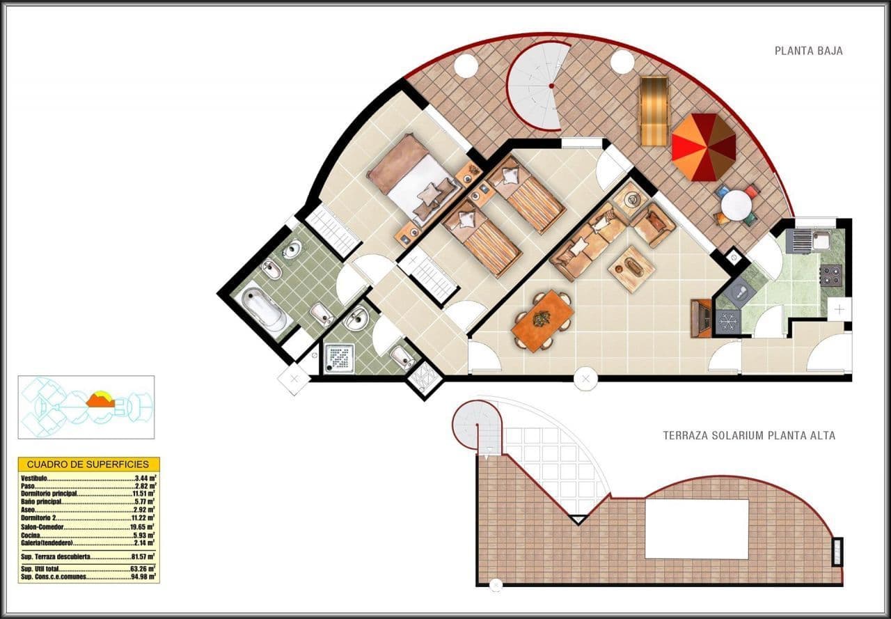 Пентхаус в Вильяхойосе, Испания, 95 м², фото 4
