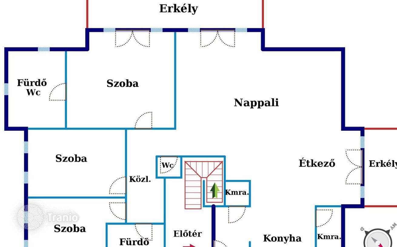 4-комнатная квартира 214 м² в Будапеште, Венгрия, фото 4