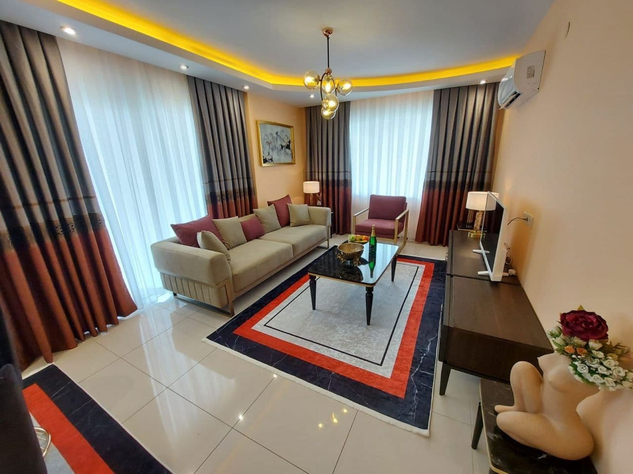 Квартира в Алании, Турция, 70 м2, фото 2