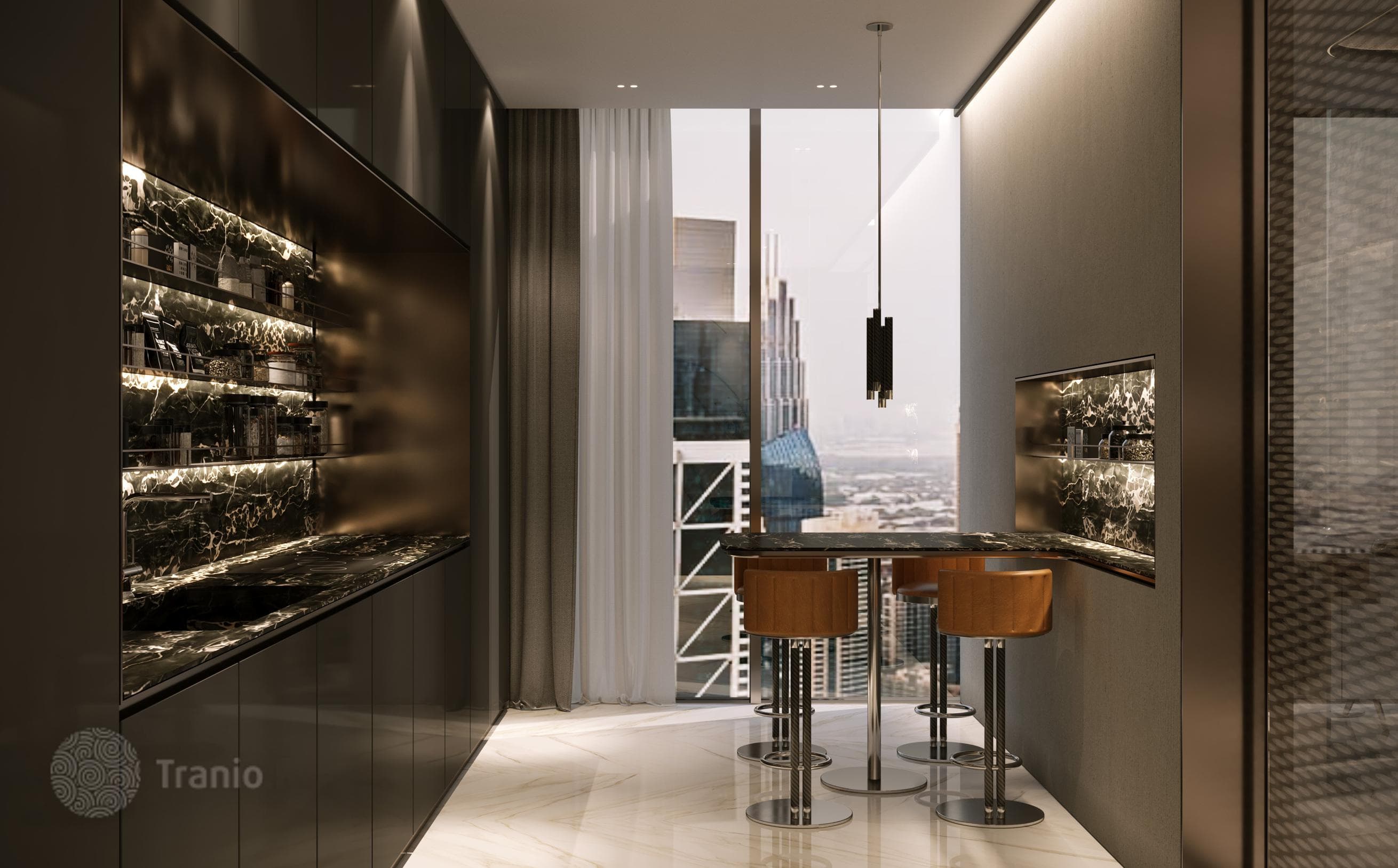 Элитный жилой комплекс PAGANI Tower с уникальным дизайном и видом на водный канал и небоскреб Бурдж-Халифа, Business Bay, Дубай, ОАЭ, фото 3