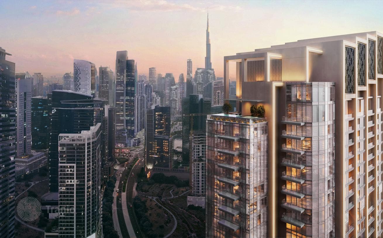 Новая высотная резиденция на берегу канала One River Point с бассейнами рядом с Бурдж Халифа, Business Bay, Дубай, ОАЭ, фото 3