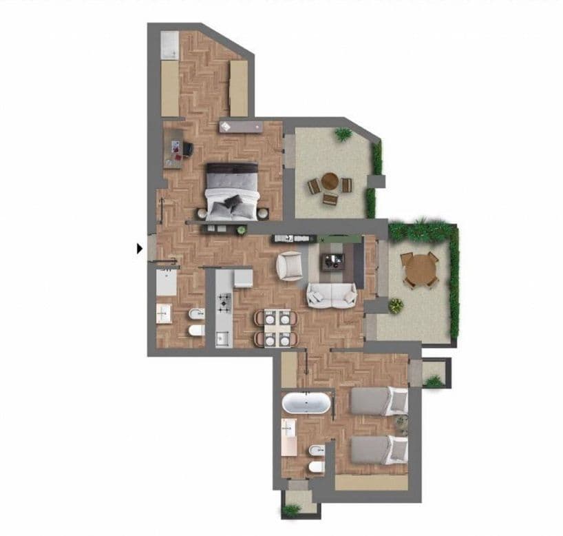 Квартира в Риме, Италия, 106 м², фото 3
