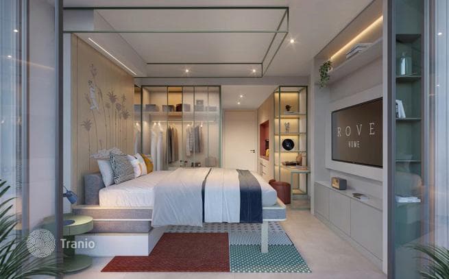 Новый комплекс меблированных апартаментов Rove Home Marasi Drive с бассейнами и коворкингом в центре района Business Bay, Дубай, ОАЭ, фото 4
