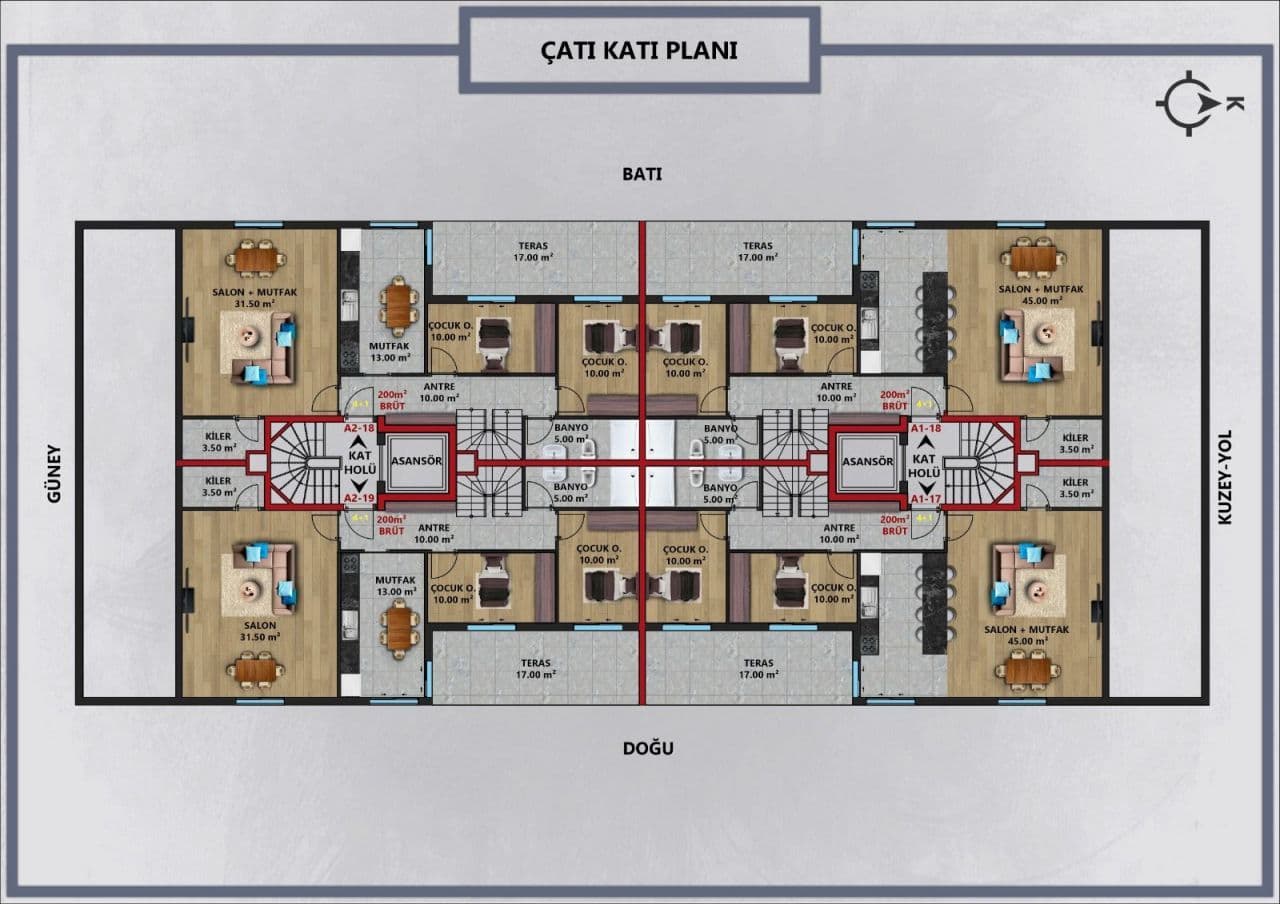 Апартаменты в Анталии, Турция, 80 м², фото 4