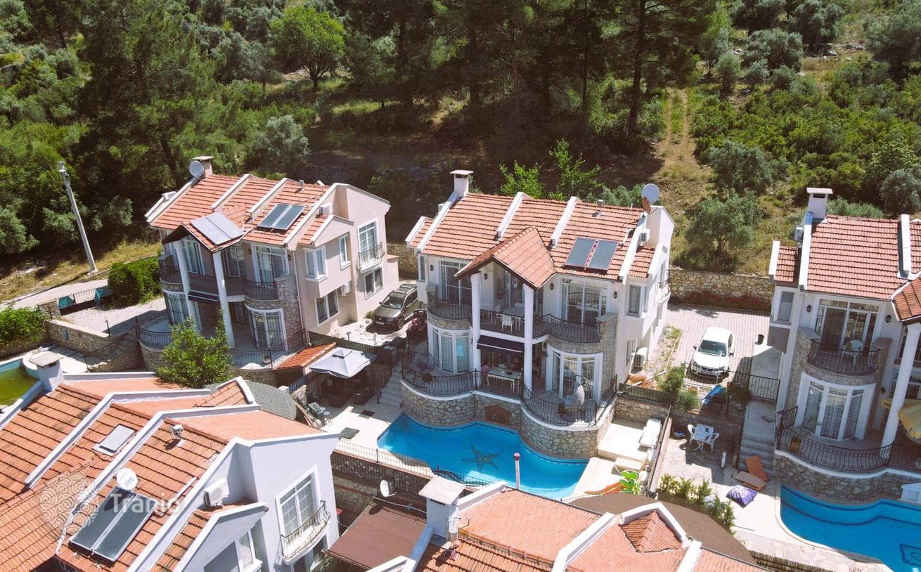 Вилла в Узюмлю (20 км от Фетхие) с бассейном, баром, камином, парковкой, фото 3