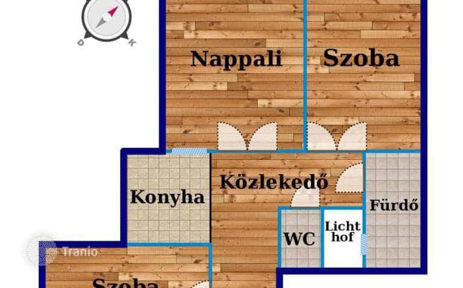 3-комнатная квартира 74 м² в Районе VI (Терезвароше), Венгрия
