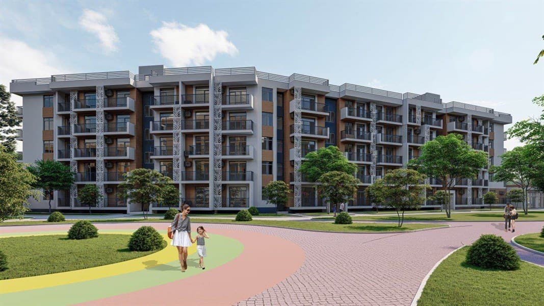 3 к. квартира 67.40 кв. м, 2/5 этаж. ЖК Гостиничный комплекс МОРЕ тут, Голубицкая, Россия, фото 5