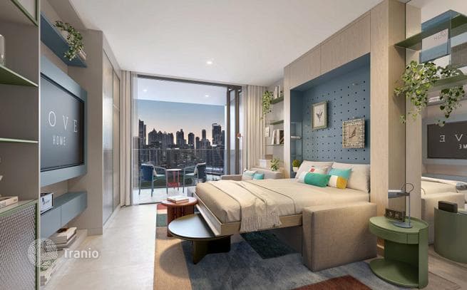Новый комплекс меблированных апартаментов Rove Home Marasi Drive с бассейнами и коворкингом в центре района Business Bay, Дубай, ОАЭ, фото 3