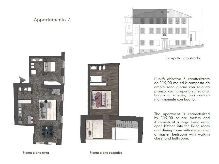 Квартира в Менаджо, Италия, 90 м², фото 4