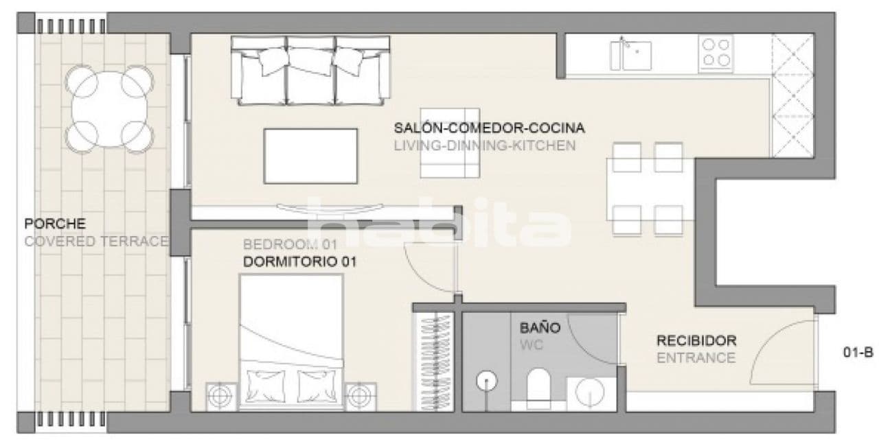 Апартаменты в Пальма-де-Майорке, Испания, 66.2 м², фото 2
