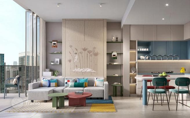Новый комплекс меблированных апартаментов Rove Home Marasi Drive с бассейнами и коворкингом в центре района Business Bay, Дубай, ОАЭ, фото 5